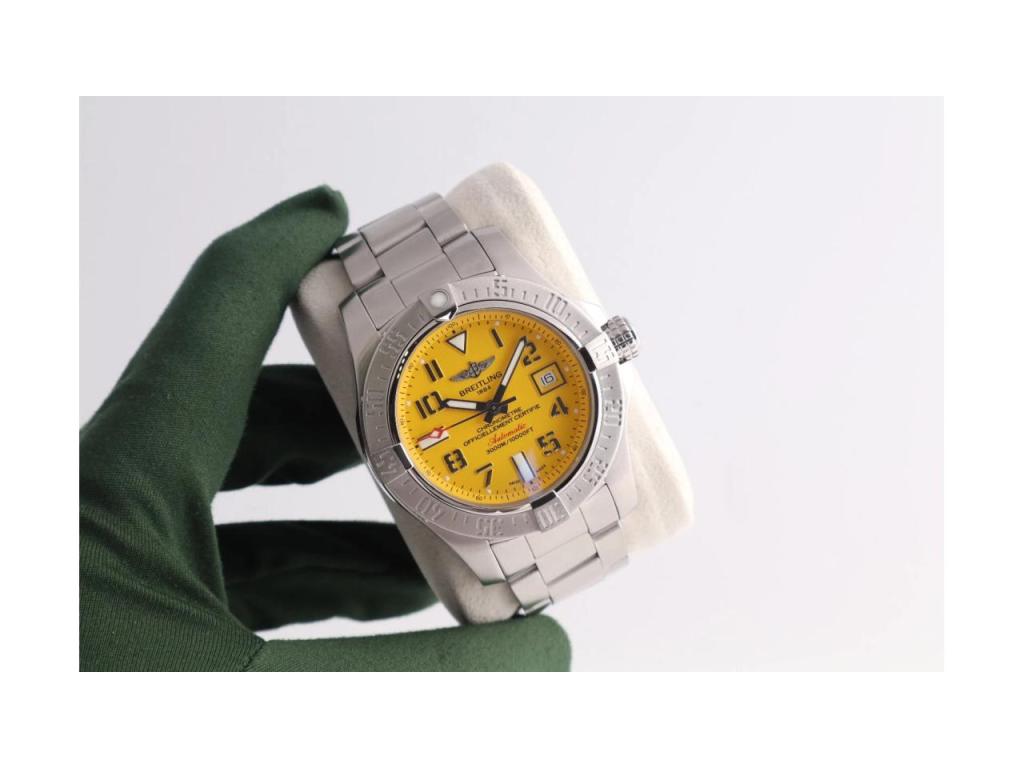 TF Asia Breitling Avenger II Seawolf Yellow Dial A17331