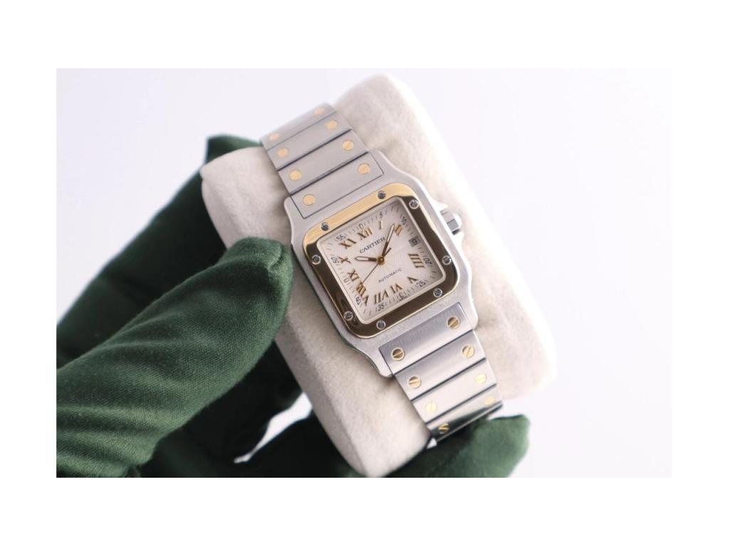 AF Cartier Santos 2319 Gold and Steel